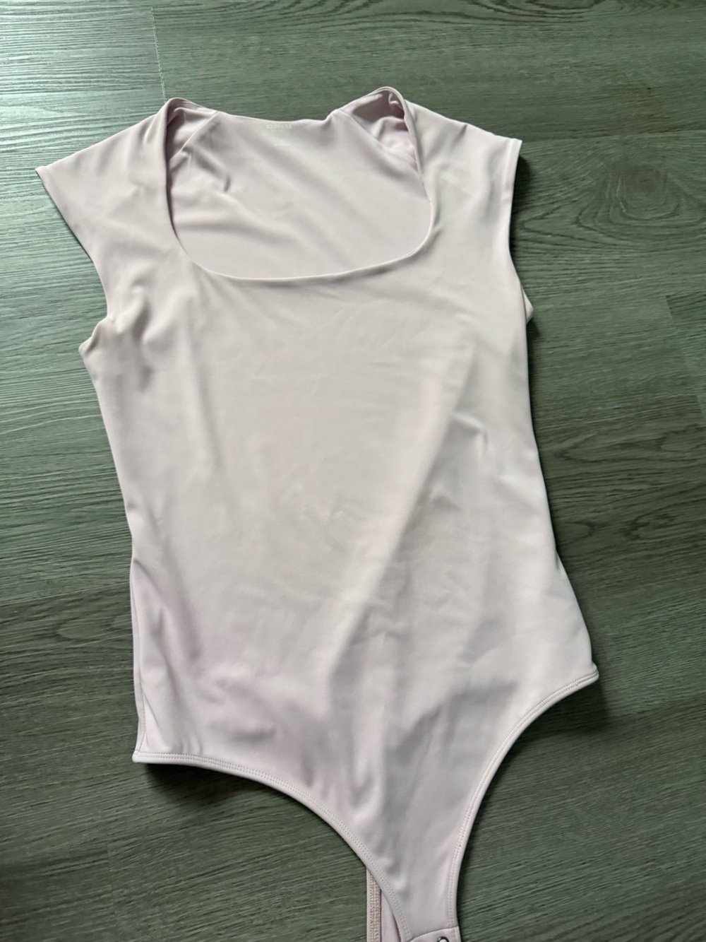 Express Light Pink Scoop Neck Bodysuit